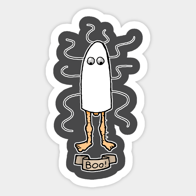 dirty ghost - Funny - Sticker | TeePublic UK