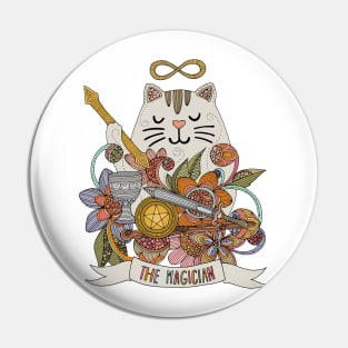 The Cat Magician Pin