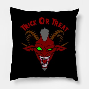 A scary Demon trick or treat Pillow