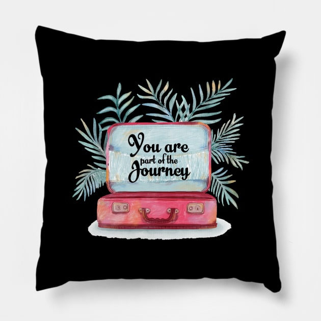 'You Are Part Of The Journey' Human Trafficking Shirt Pillow by ourwackyhome