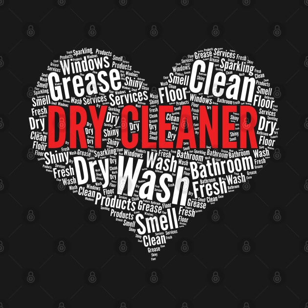 Dry Cleaner Heart Shape Word Cloud Design design by theodoros20