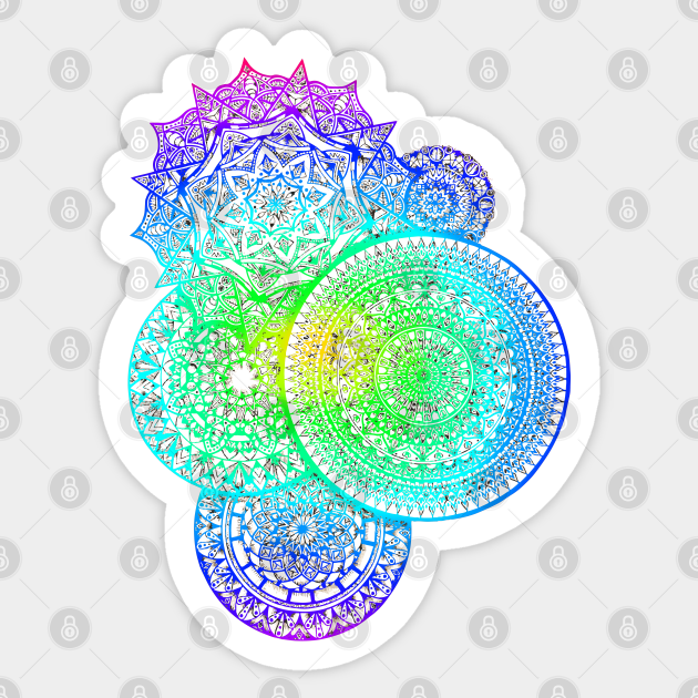 colorful mandalas - Colorful - Sticker