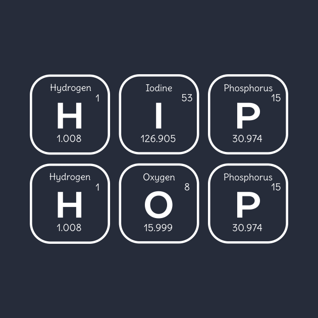 Discover Hip Hop Periodically Table Of Elements - Hip Hop - T-Shirt, tupac t shirt, vintage hip hop shirt