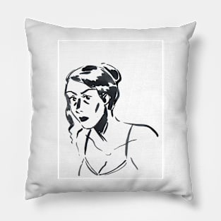 Woman portrait Pillow