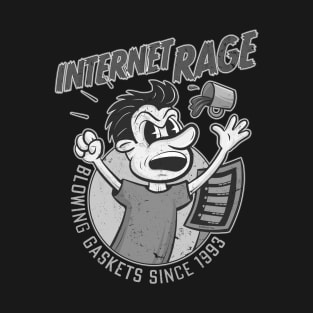 Internet Rage in Grayscale T-Shirt