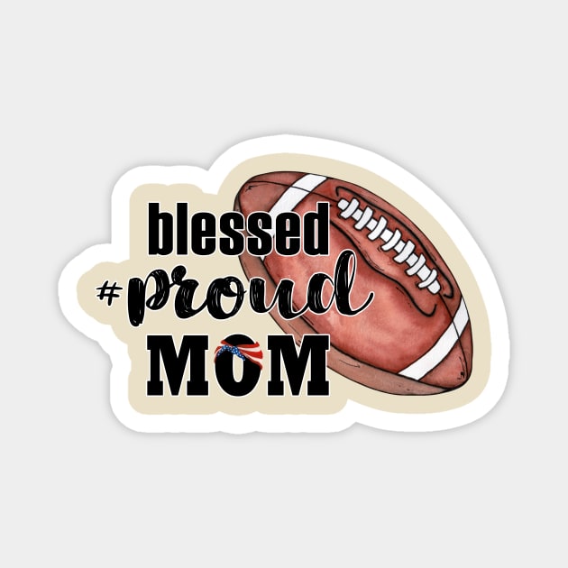 Football MOM Magnet by Designs by Ira