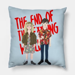 The end of the fXXXing world Pillow