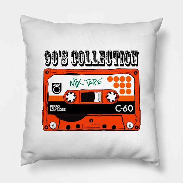 90s Mixtape Pillow by The Kenough