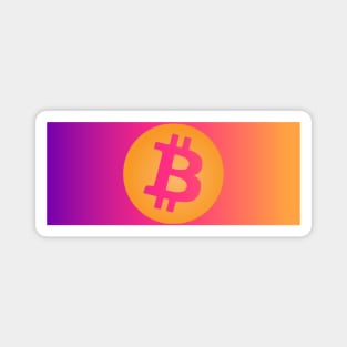 Bitcoin colorful logo Magnet