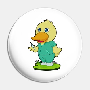 Duck Nurse Syringe Pin