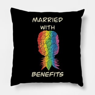 LQBTQ+ Poly Pride Pineapple - Marrried with benefits Pillow