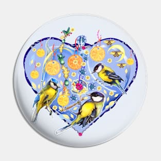 Bird Party Pin