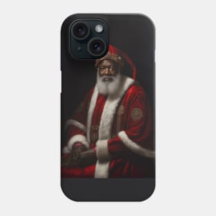 Black Santa by Jan van Eyck Phone Case