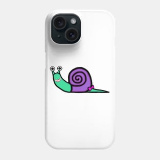 Smiley Girl Snail Phone Case