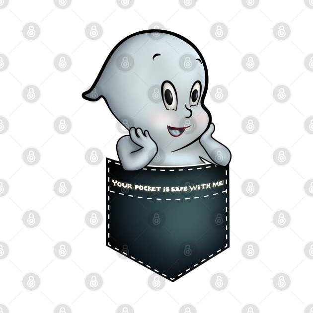 Cute Ghost in your pocket by lidijaarts