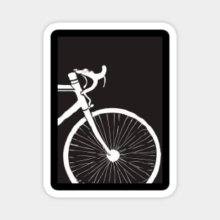 White Bike Magnet