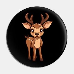 Cute Baby Christmas Reindeer Pin