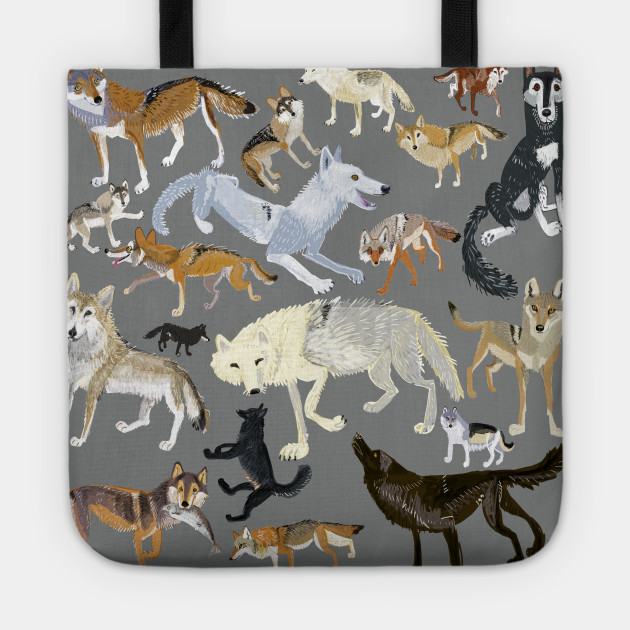 Wolves Of The World 2 Wolf Tragetasche Teepublic De