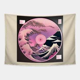 Pink Kanagawa Mountains Vinyl LP Tapestry
