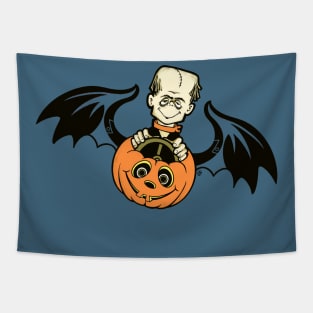 Vintage Retro Style Frankenstein Halloween Decoration Tapestry