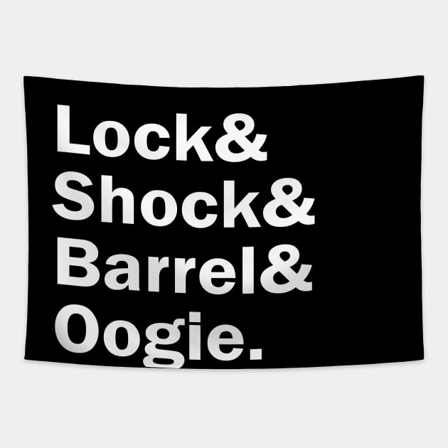 Funny Names x Nightmare Before Christmas (Lock, Shock, Barrel, Oogie) Tapestry by muckychris