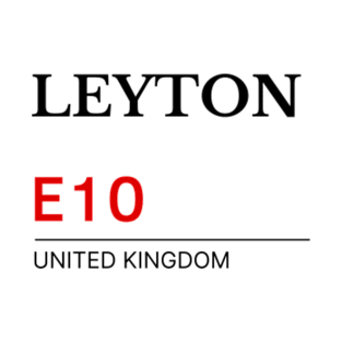 Postcode Leyton E10 United Kingdom T-Shirt