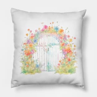 Cruel Summer Garden Gate Pillow