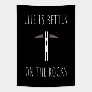 life is better on the rocks Tapestry