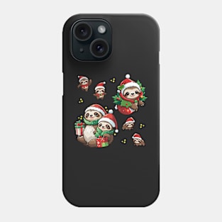 Christmas Sloth Set Phone Case