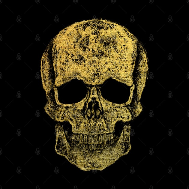 Cool skull, gold skull mask face by Collagedream