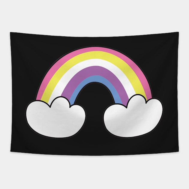 Bigender pride flag Tapestry by snowshade