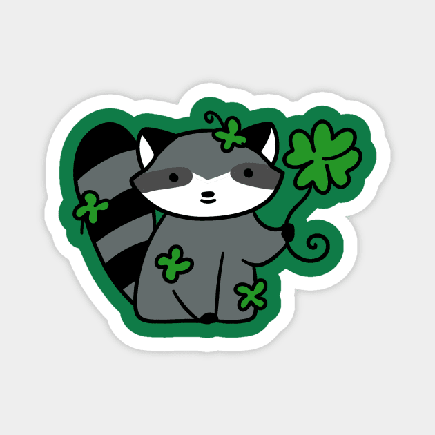 Lucky Raccoon Magnet by saradaboru