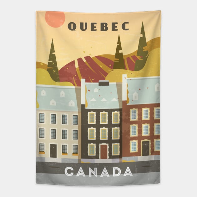 Quebec, Canada Tapestry by GreekTavern