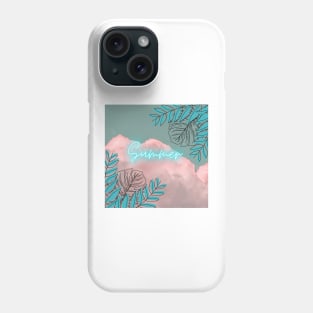 Summer Clouds Neon Design Phone Case