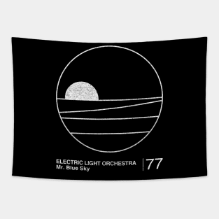 Mr Blue Sky / Minimalist Graphic Artwork Design Tapestry