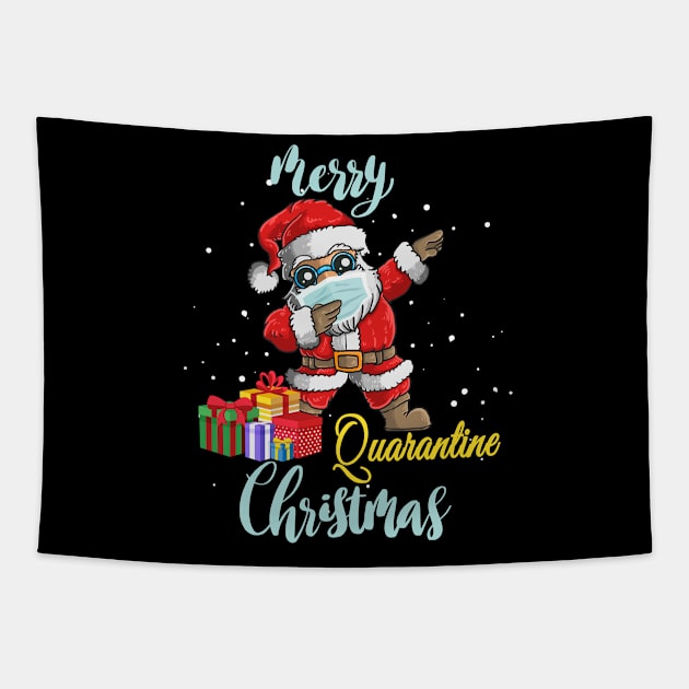 merry quarantine Christmas Tapestry by Magic Arts