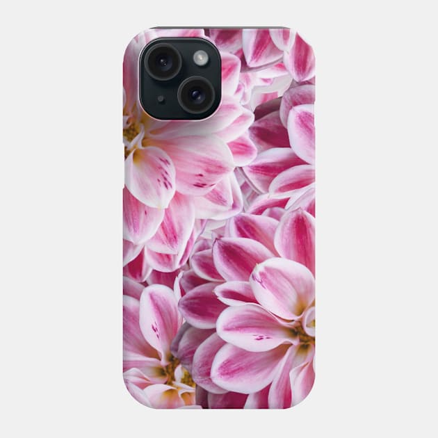 Pink Flowers, Seamless Pattern Phone Case by docferds