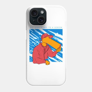 All eyes glued to a screen Phone Case