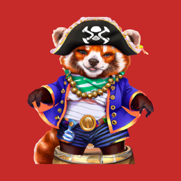 Pirates red panda by Vorticella