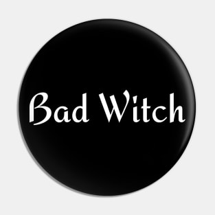 Bad Witch. Minimalistic Halloween Design. Simple Halloween Costume Idea Pin