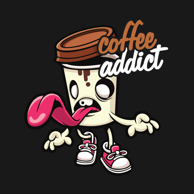 Zombie Coffee Addict by AnimeTee