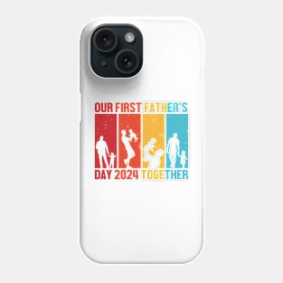 First fathers day 2024 Retro Gift for Father’s day, Birthday, Thanksgiving, Christmas, New Year Phone Case