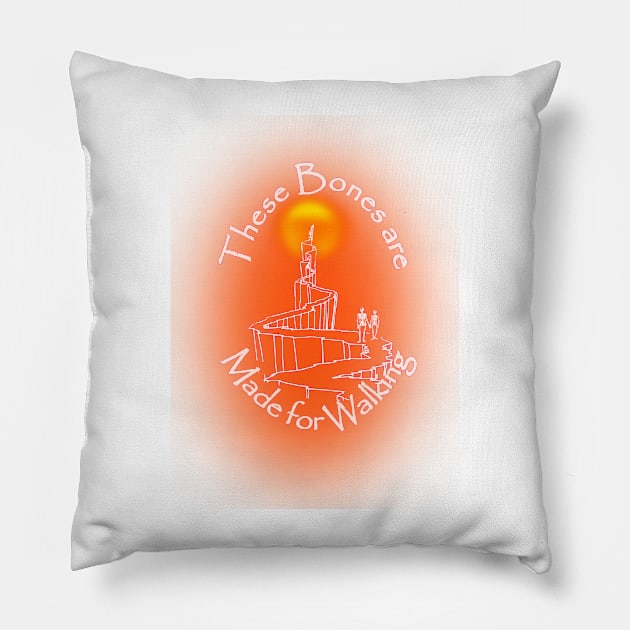 Keep on walking Pillow by Mercado Bizarre