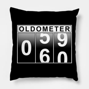 60th Birthday Oldometer Pillow