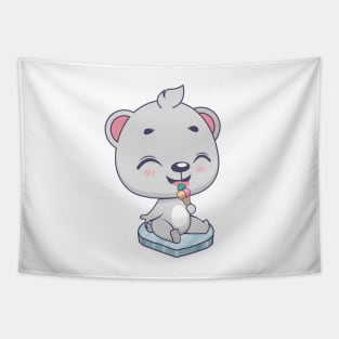 Jolly polar bear Tapestry