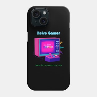 Retro Gamer Logo 6 by Batocera Nation Phone Case