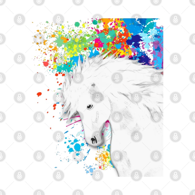 Horse Lovers Magical White Horse by KC Morcom aka KCM Gems n Bling aka KCM Inspirations