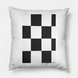 Black and white square check pattern for impact or effect. Pillow