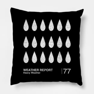 Heavy Weather / Minimalist Graphic Artwork Fan Design Pillow