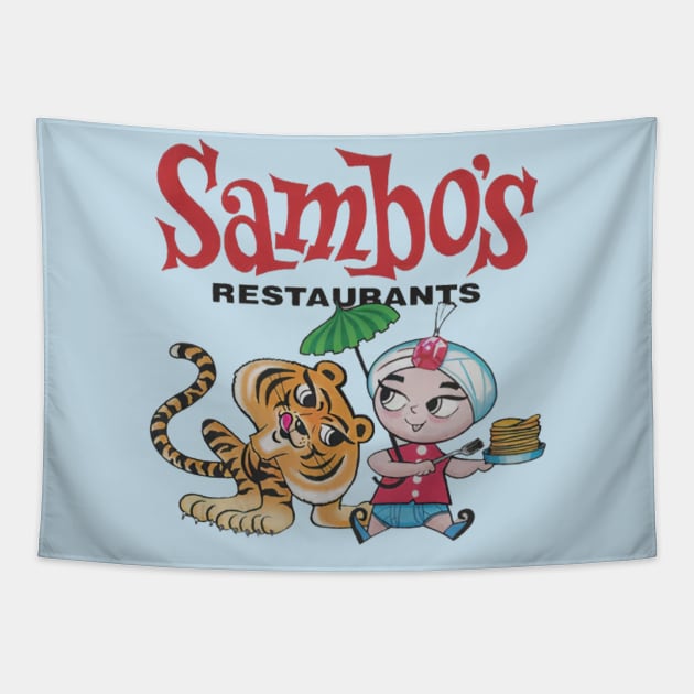 Sambo's Restautant Retro Vintage Tapestry by Ghost Of A Chance 